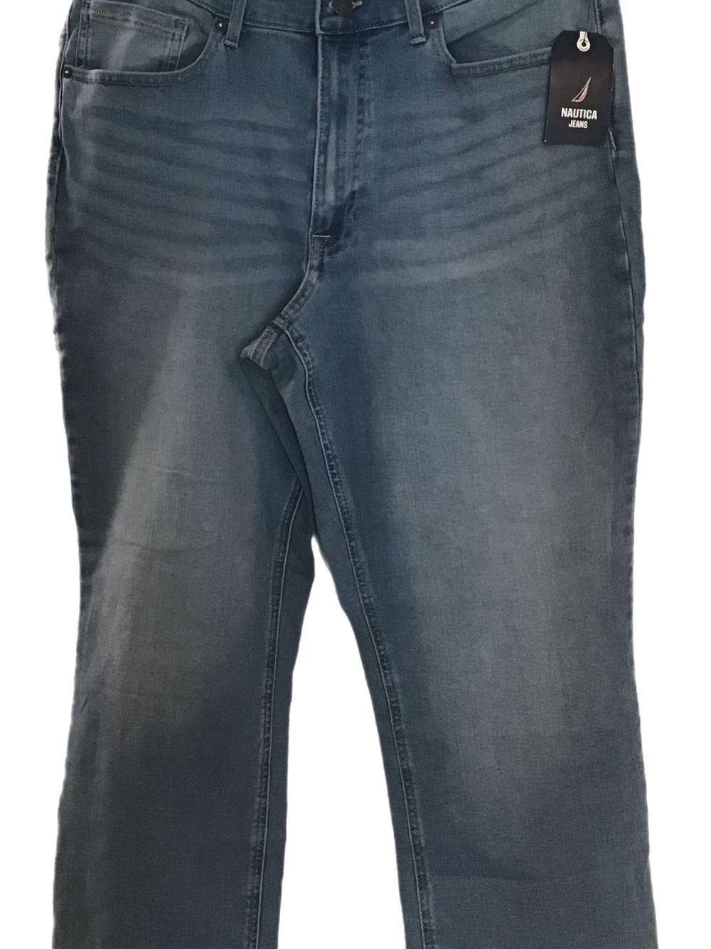 Nautica Women’s Slim Straight Jeans in Medium Blue